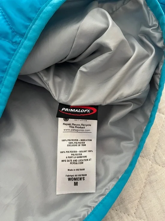 Patagonia Teal Quilted Half-Zip Pullover - Picture 6 of 6